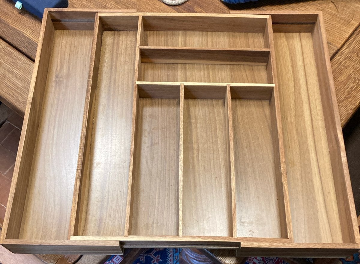 Houten bestekbak - uitschuifbaar, Huis en Inrichting, Keuken | Bestek, Gebruikt, Ophalen of Verzenden, Hout, Los bestek