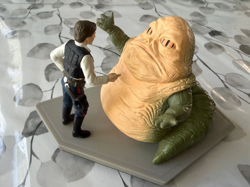 Figure set Star Wars “vintage” Han Solo & Jabba the Hutt, Verzamelen, Ophalen of Verzenden, Zo goed als nieuw, Actiefiguurtje