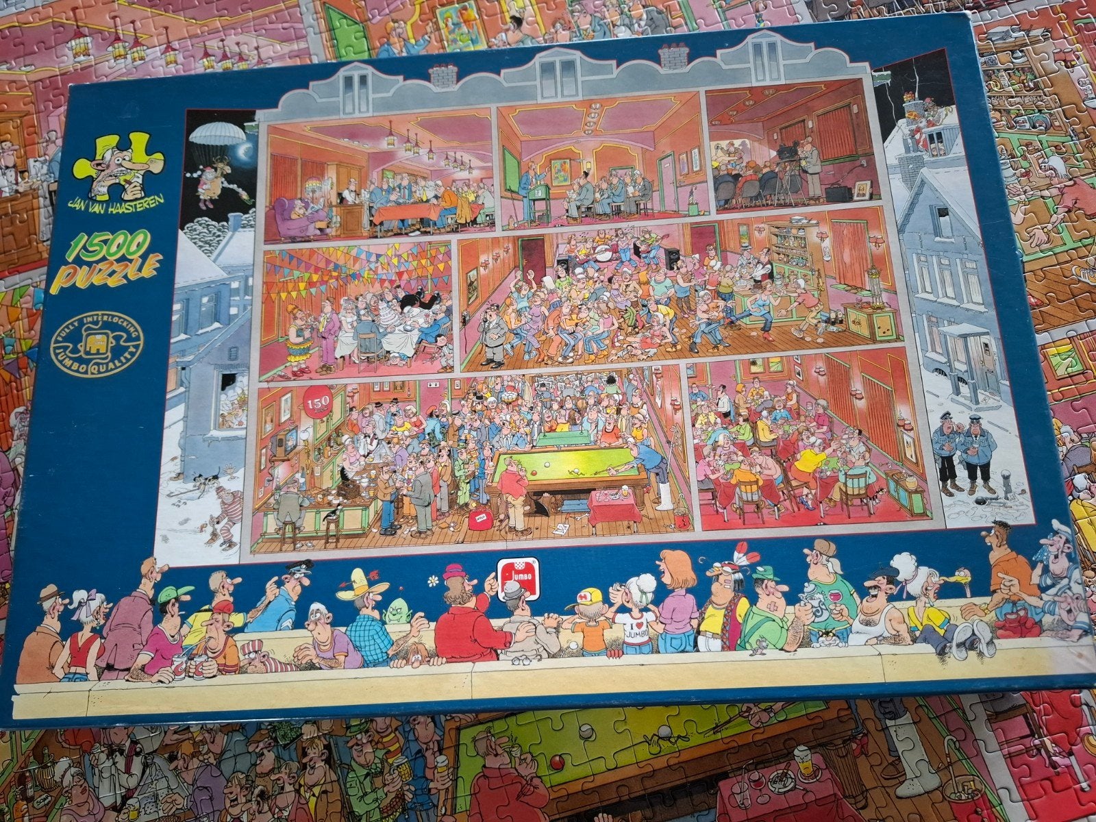 Jan van Haasteren Legpuzzel 1500 stukjes - De Kroeg, Ophalen of Verzenden, 500 t/m 1500 stukjes, Gebruikt, Legpuzzel