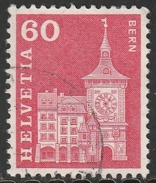 Zwitserland 1960 705y Bern Fosfor, Gest, Ophalen of Verzenden, Gestempeld