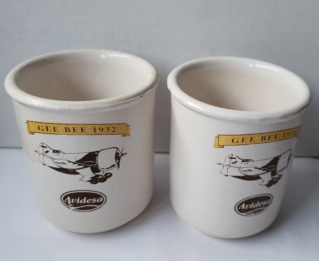 Beker Gee Bee 1932, klm messen Vintage Lufthansa bagagelabel, Ophalen of Verzenden, Gebruikt, Overige typen