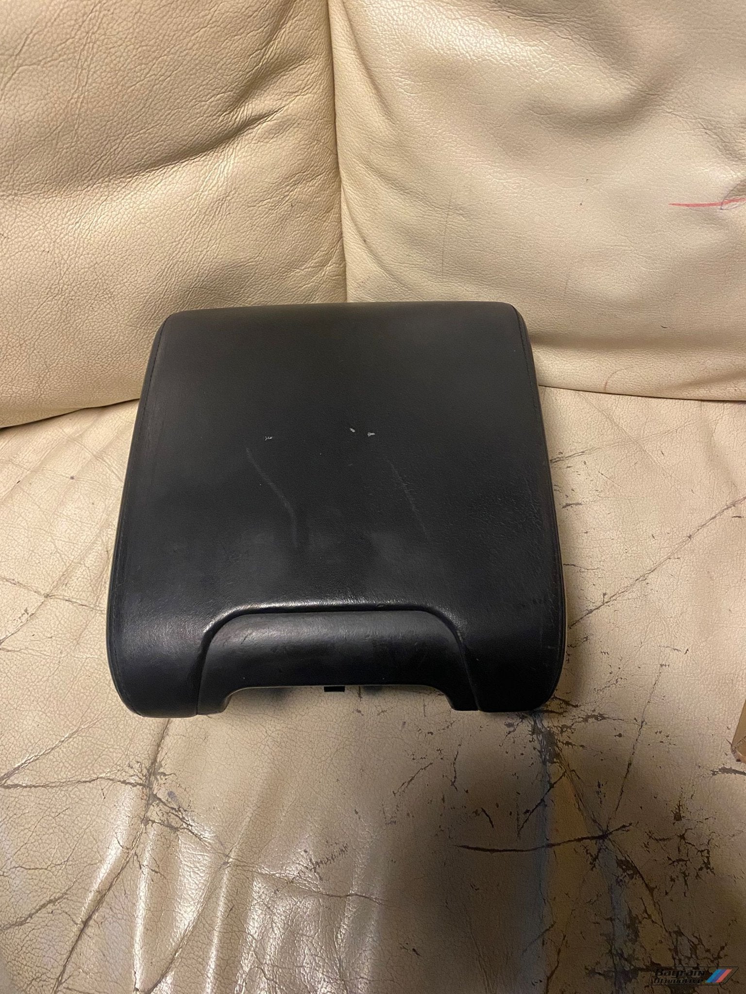 Bmw E39 M5 armsteun zwart leder verschuifbaar 5-serie midden, Gebruikt, -, -, Ophalen of Verzenden