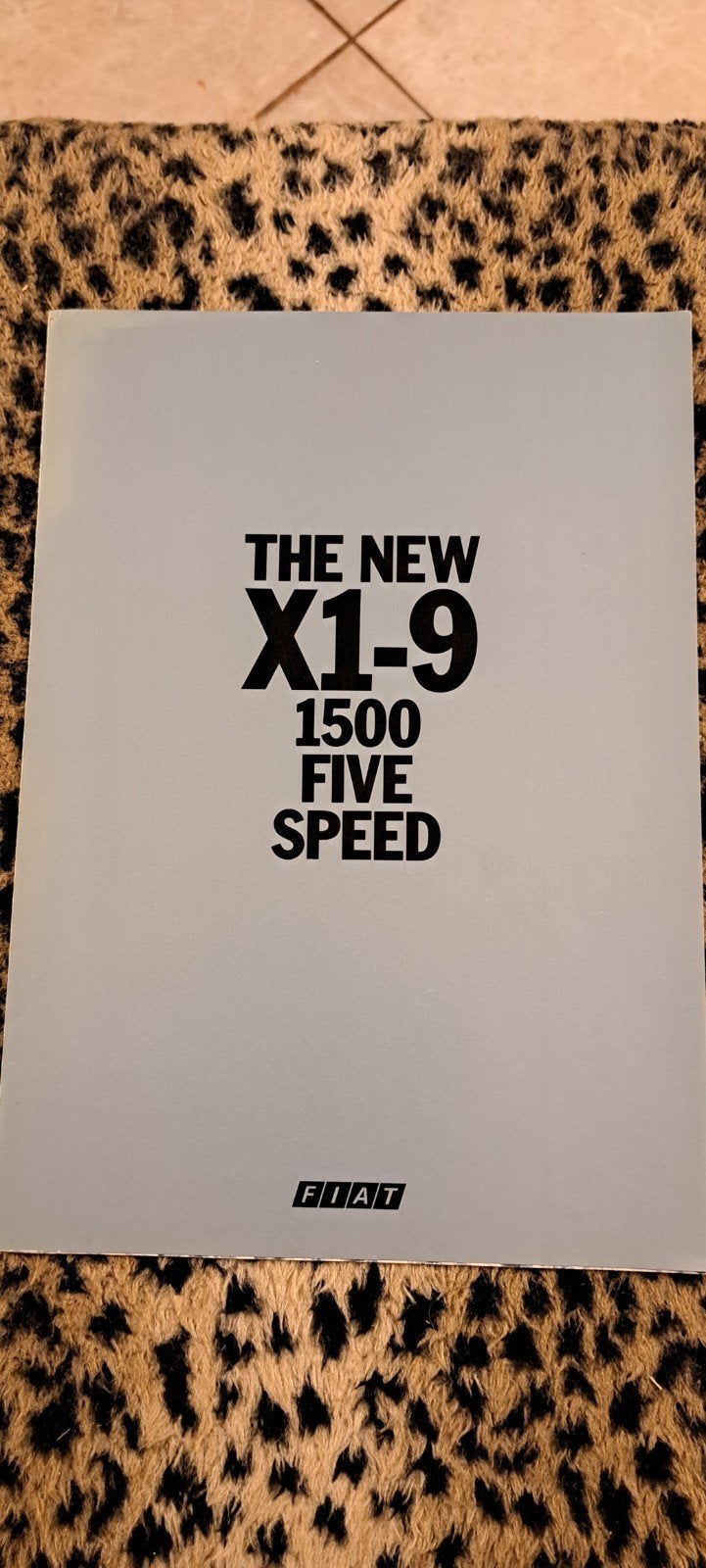 fiat X1/9 brochure 1979, Ophalen of Verzenden, Zo goed als nieuw, Mode algemeen