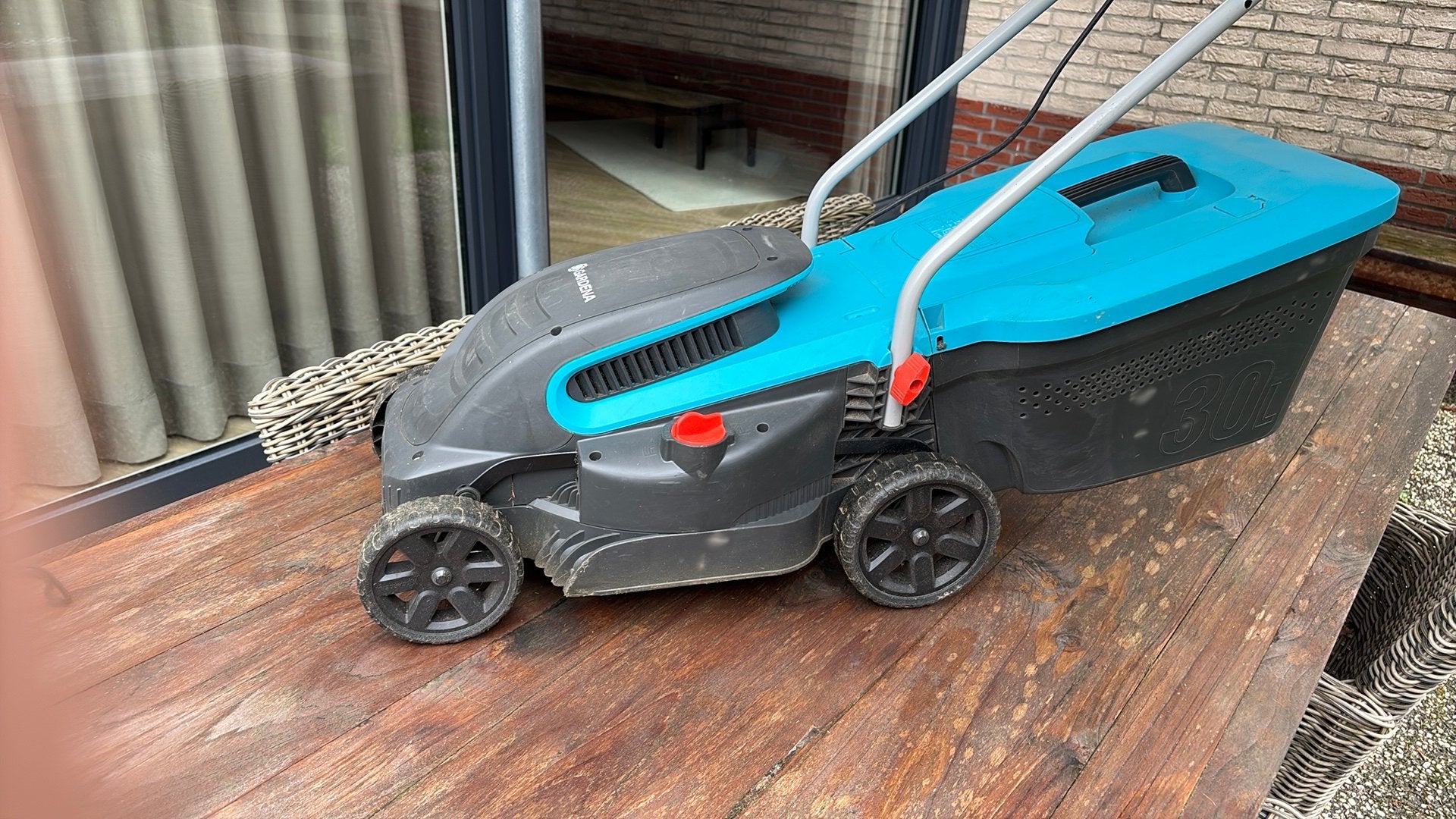 Gardena grasmaaier, Ophalen, Gebruikt, Opvangbak