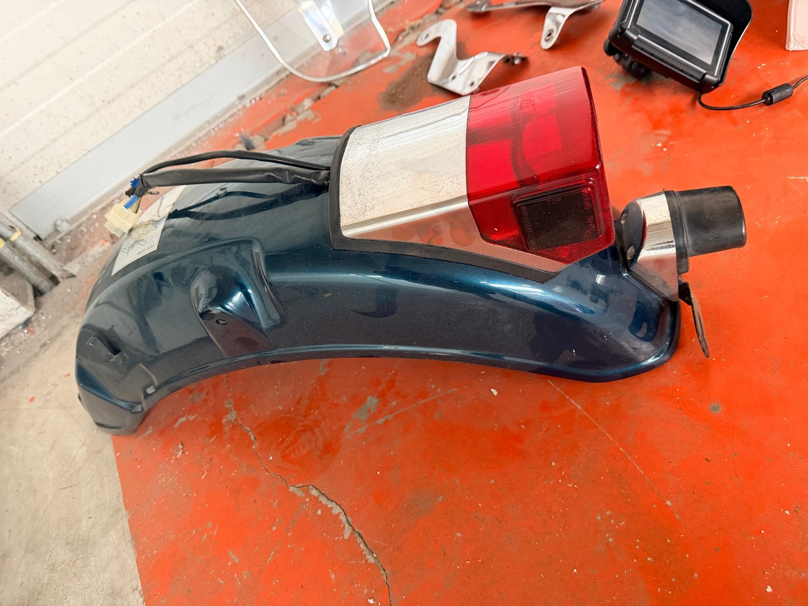 Achterspatbord Kawasaki Vulcan VN750 met achterlicht, Ophalen of Verzenden, Gebruikt