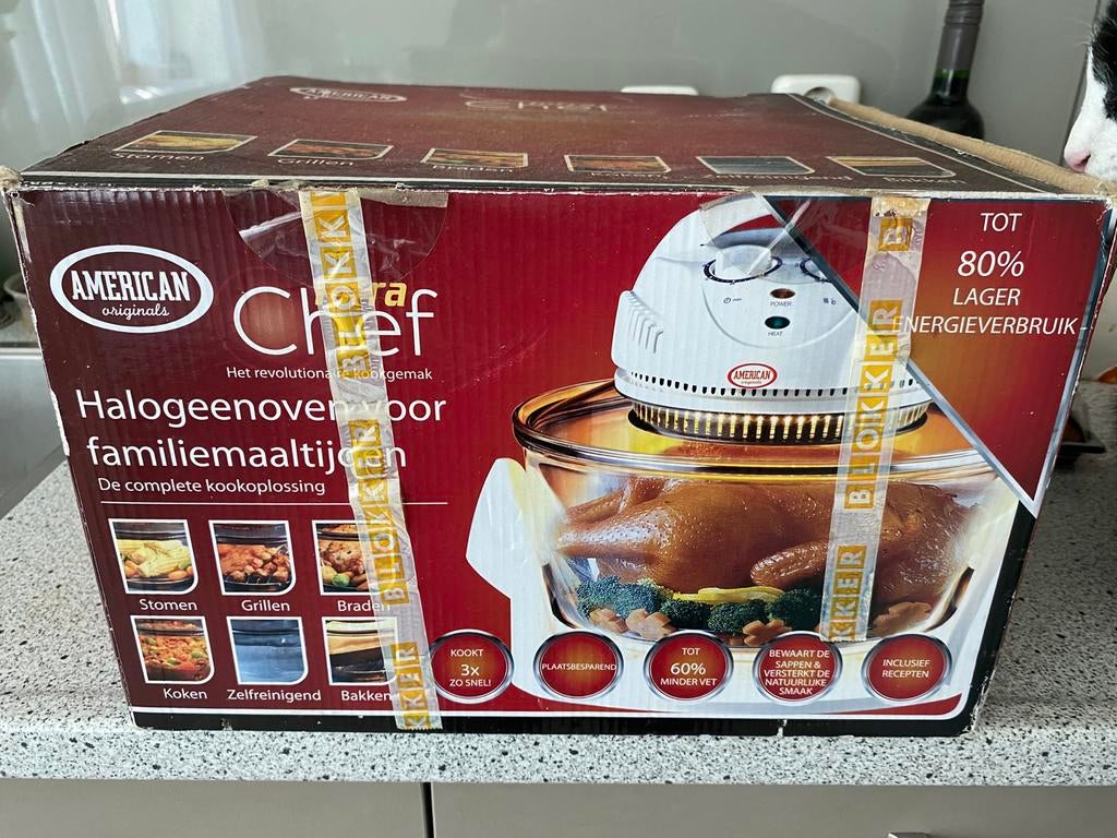 American Originals Chef Halogeenoven - Nieuw in Doos, Ophalen of Verzenden, Gebruikt