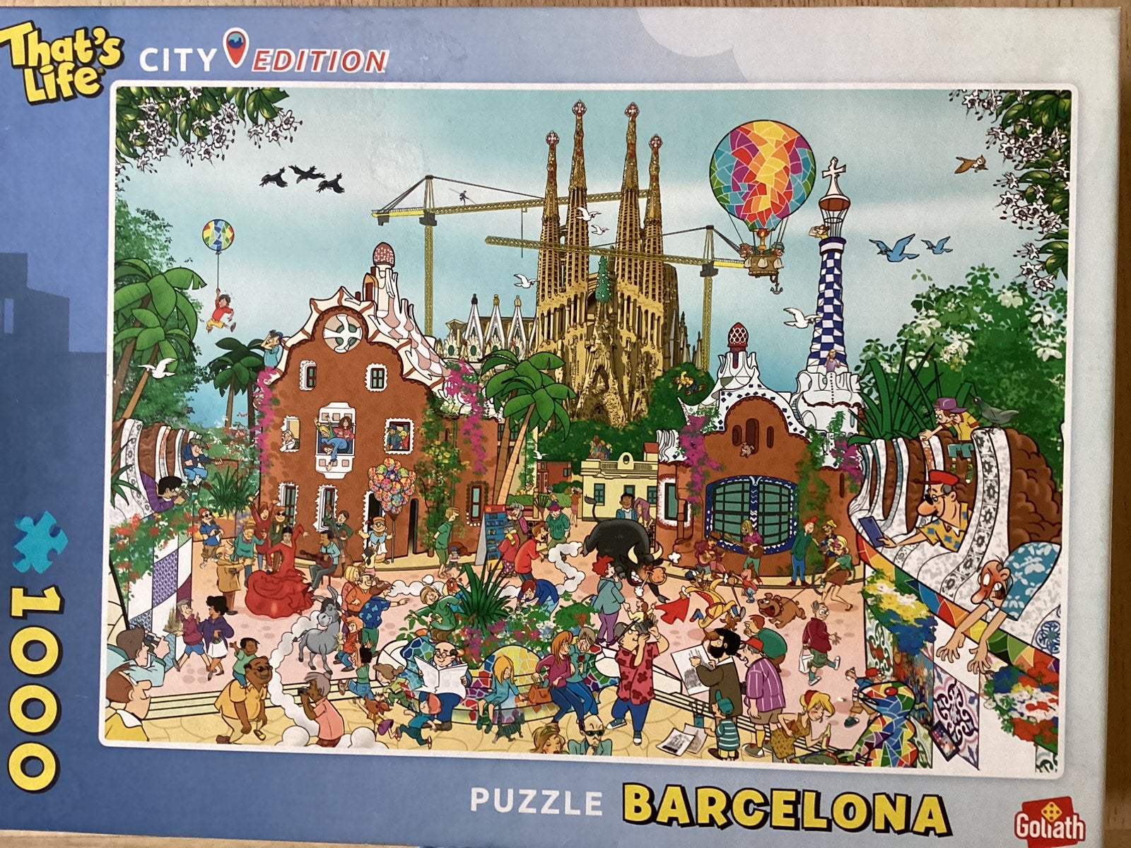 City gallery Barcelona 1000st., Ophalen of Verzenden, 500 t/m 1500 stukjes, Gebruikt