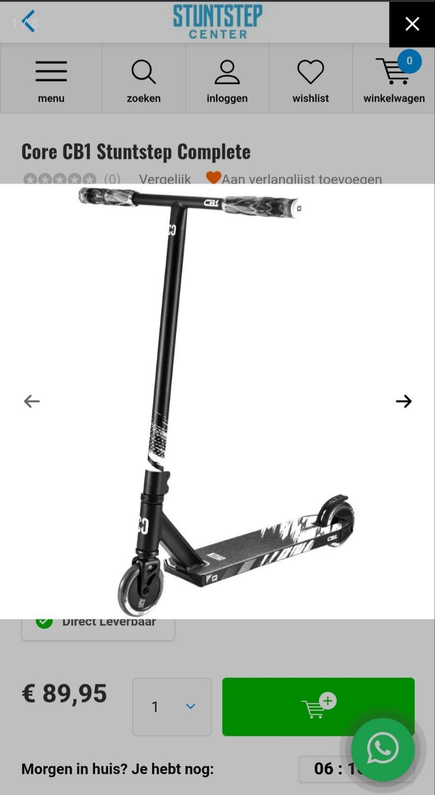 Stuntstep Core CB1 -  nieuw, Fietsen en Brommers, Steps, Ophalen of Verzenden, Nieuw, Gewone step, Core