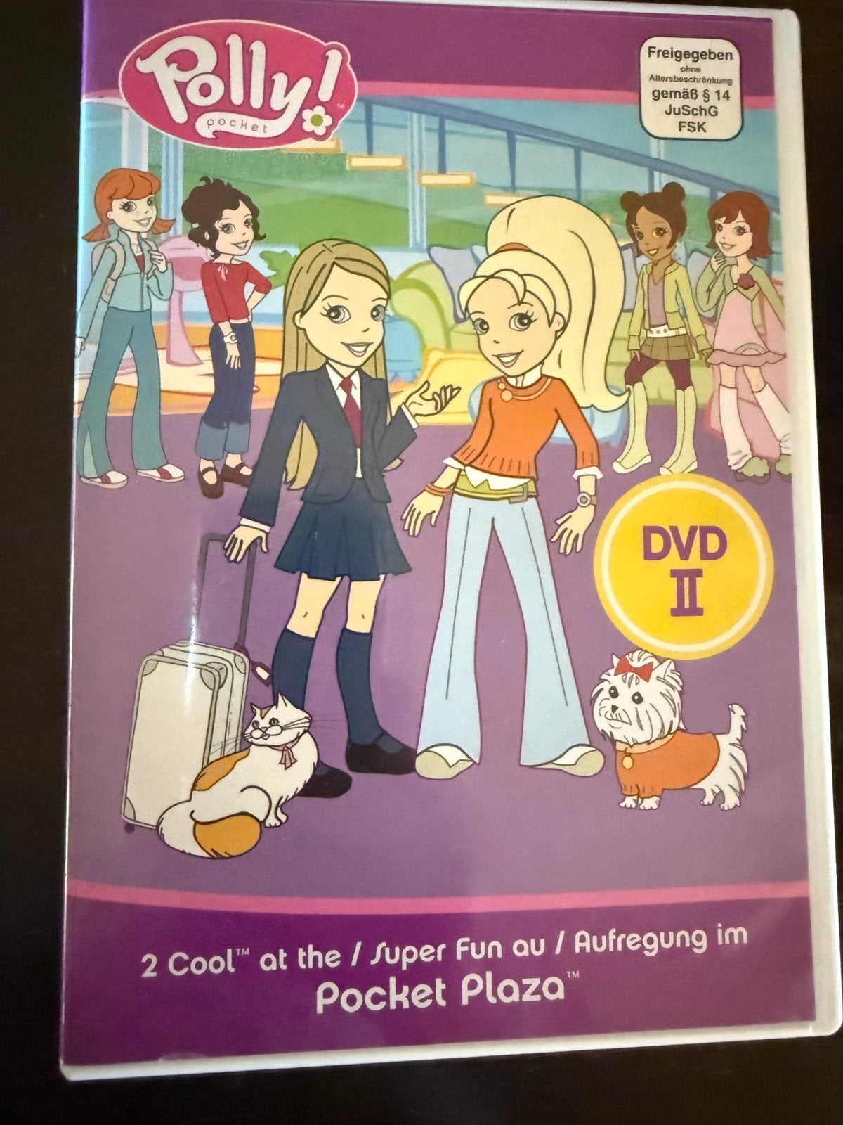 Polly Pocket DVD II: 2 Cool at the Pocket Plaza (Zo goed als, Animatie, Alle leeftijden, Ophalen of Verzenden, Zo goed als nieuw