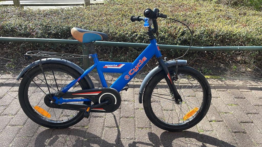 Blauwe kinderfiets Cycle Sports 20 inch, Ophalen, Gebruikt, Terugtraprem, 16 tot 20 inch