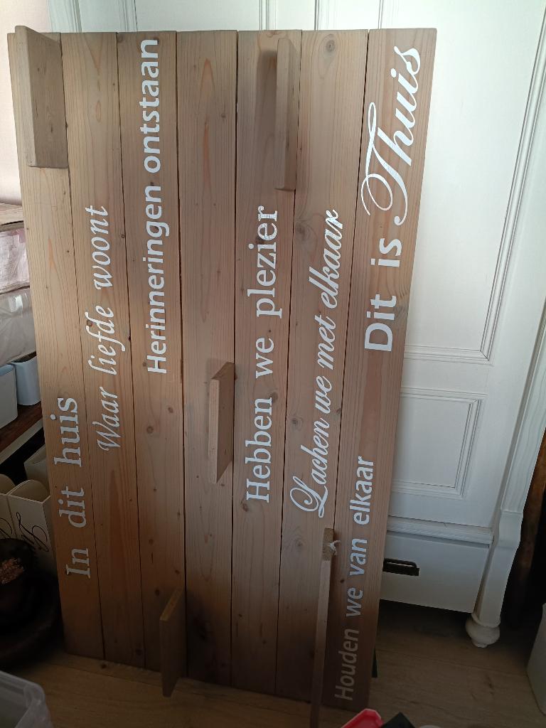 Familie wandbord, Huis en Inrichting, Woonaccessoires | Wanddecoraties, Ophalen, Zo goed als nieuw