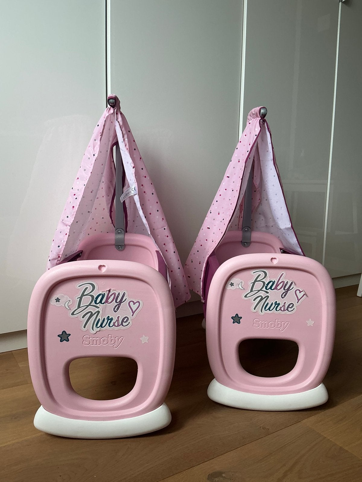 2x Smoby Baby Nurse poppenwiegjes - Zo goed als nieuw, Ophalen, Zo goed als nieuw, Overige typen