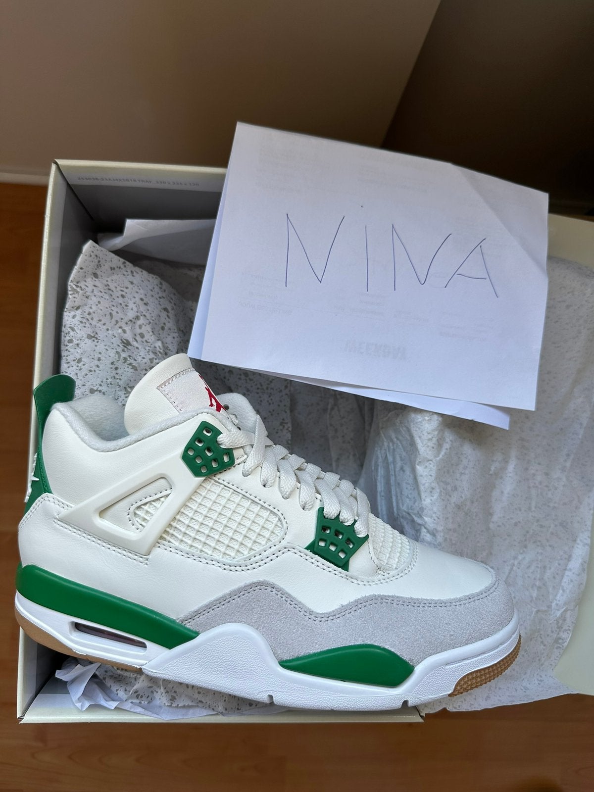 Jordan 4 SB Pine Green, Kleding | Heren, Schoenen, Wit, Nieuw, Ophalen of Verzenden, Sneakers of Gympen