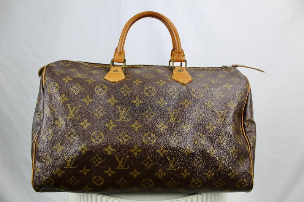 Louis Vuitton Speedy 35 - 1108, Sieraden, Tassen en Uiterlijk, Tassen | Damestassen, Gebruikt, Bruin, Ophalen of Verzenden, Lv