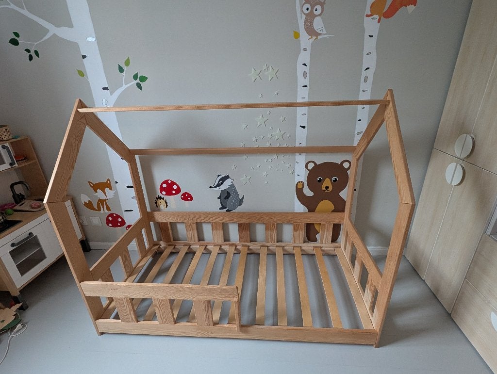 Kinderbed huisje 160x80cm, Ophalen, Gebruikt, 70 tot 85 cm, 140 tot 160 cm