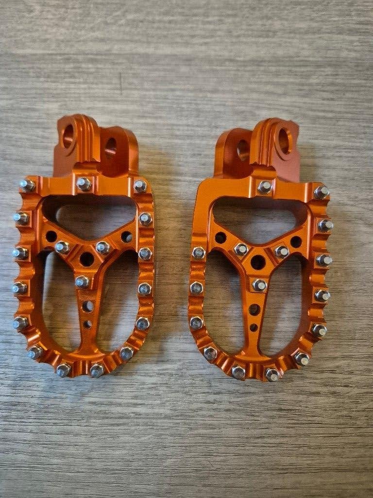 Voetsteunen voetsteps KTM Beta Husqvarna MX oranje, Motoren, Ophalen of Verzenden