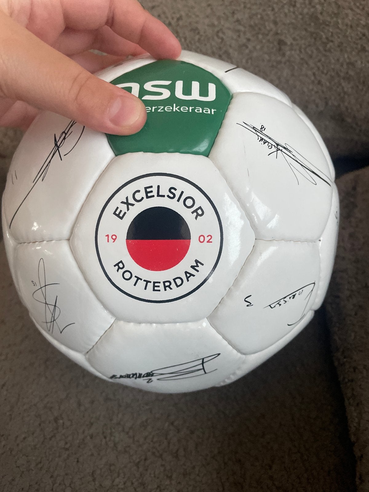 Gesigneerde Excelsior Rotterdam voetbal, Ophalen of Verzenden, Zo goed als nieuw, Bal