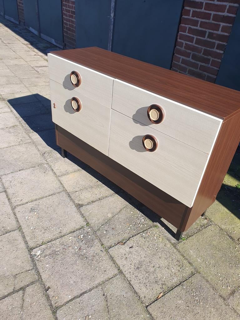Seventies TV kast ., Ophalen, Gebruikt, 100 tot 150 cm, Seventies