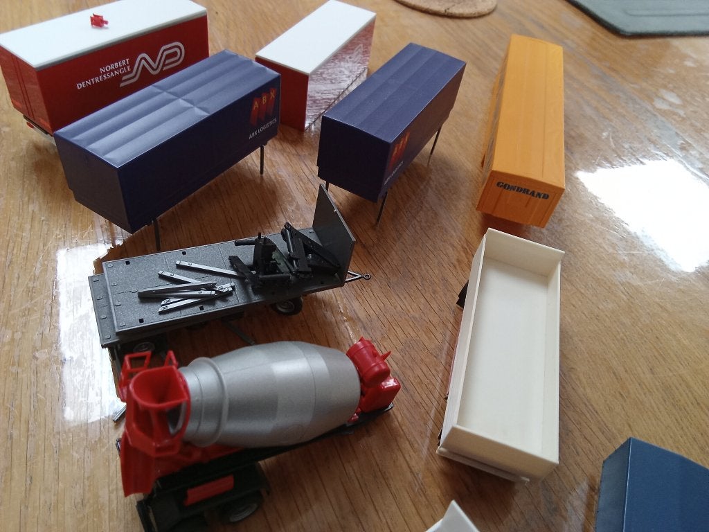 1/87 Herpa Roco diverse aanhangers, Ophalen of Verzenden, Zo goed als nieuw, Bus of Vrachtwagen, Herpa
