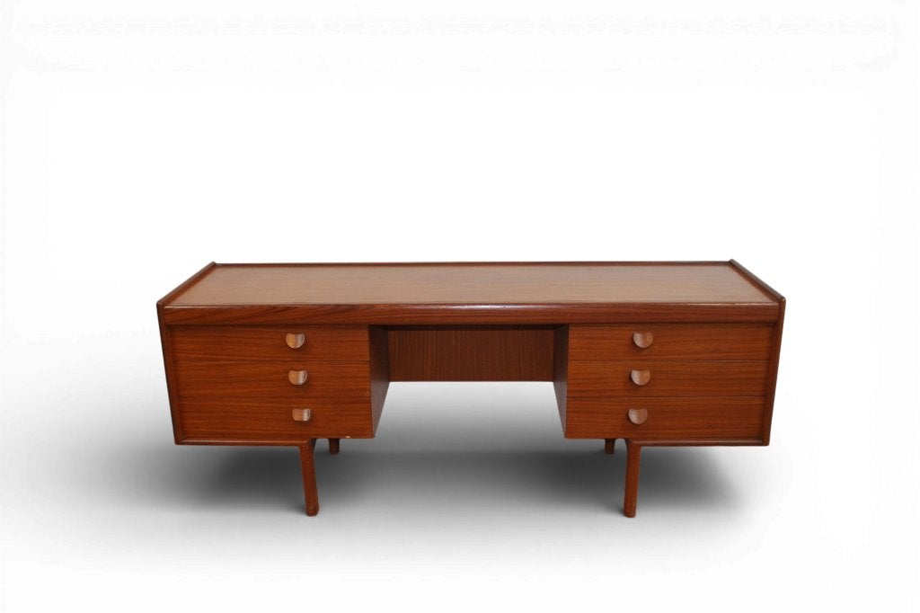 Mid Century Teak Dressing Table / Low Desk – White & Newton, Ophalen