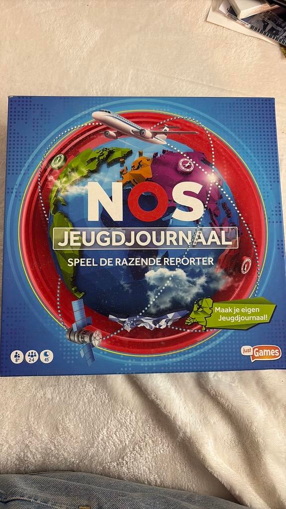 NOS Jeugdjournaal bordspel, Drie of vier spelers, Ophalen, Zo goed als nieuw, Reisspel