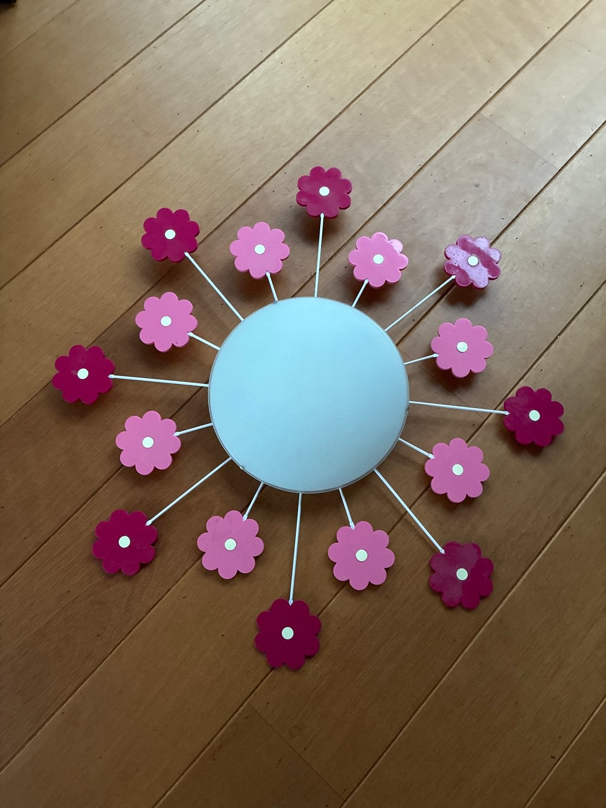 Leuke bloemenlamp voor kinderkamer, Ophalen, Zo goed als nieuw, Kunststof, Meerkleurig