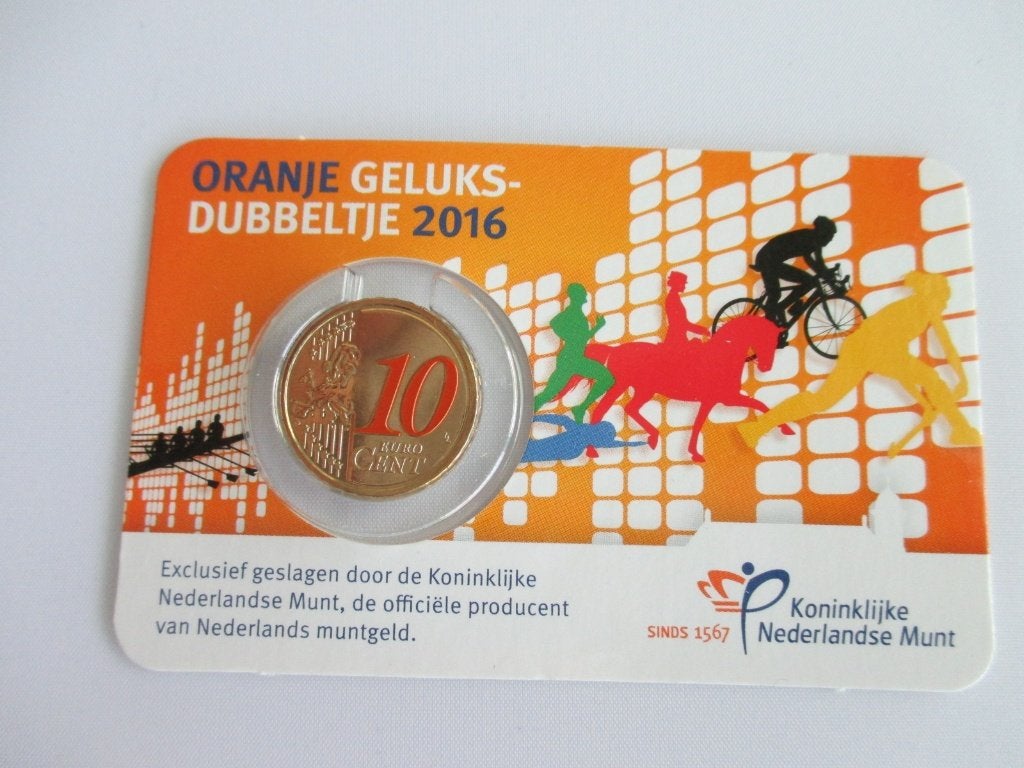 Coincard Geluksdubbeltje 2016, Postzegels en Munten, Munten | Nederland, Ophalen of Verzenden, Koningin Beatrix, Euro's, Setje