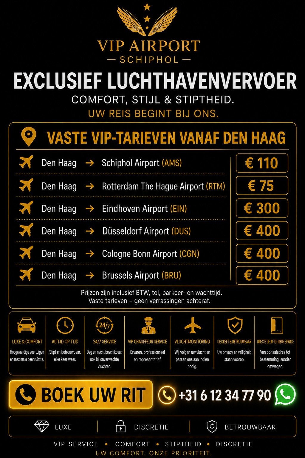 Luxe Zakelijk Vervoer | Mercedes EQS SUV | 24/7, Chauffeursdiensten