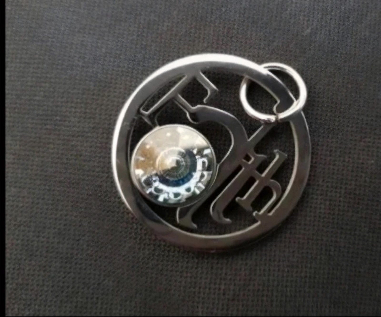 Mi Moneda Hanger 'Faith'  munt blauw, Overige materialen, Overige voorstellingen, Ophalen of Verzenden, Zo goed als nieuw