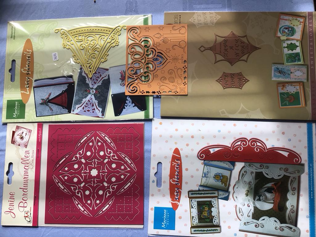 Vier knutselsets voor kaarten maken, borduren nr 9, Nieuw, Meerkleurig, Ophalen of Verzenden, Papier of Karton