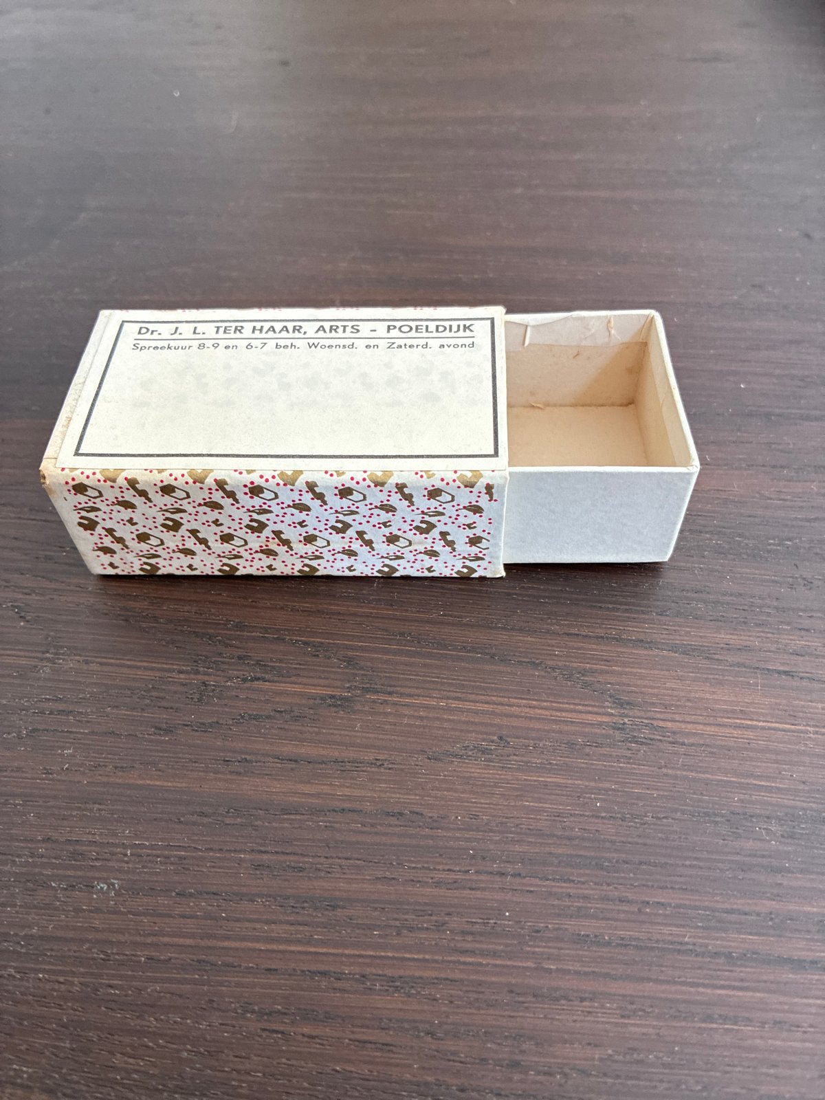 100 stuks vintage pillendoosjes van Dr. J.L. Ter Haar, Ophalen, Zo goed als nieuw