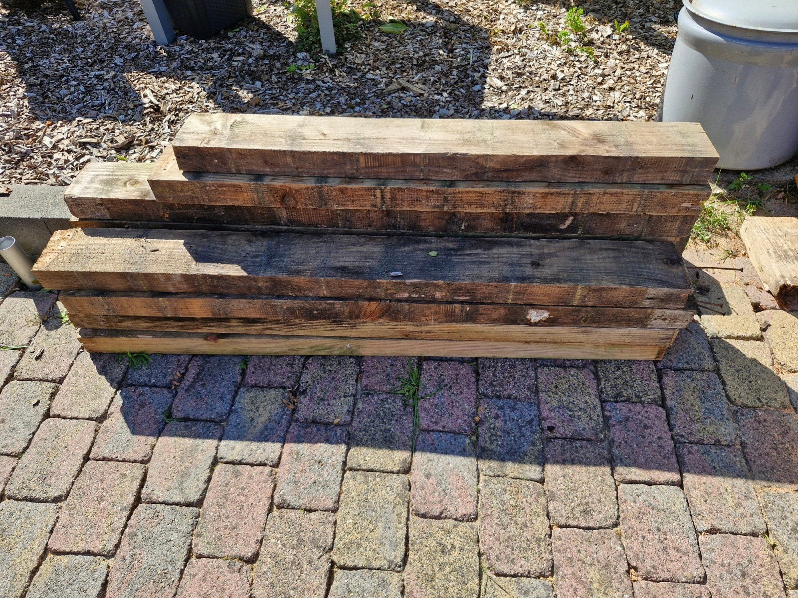 Douglas balken - Ideaal voor diverse projecten, Doe-het-zelf en Verbouw, Hout en Planken, Ophalen, Gebruikt, Balk, Overige houtsoorten