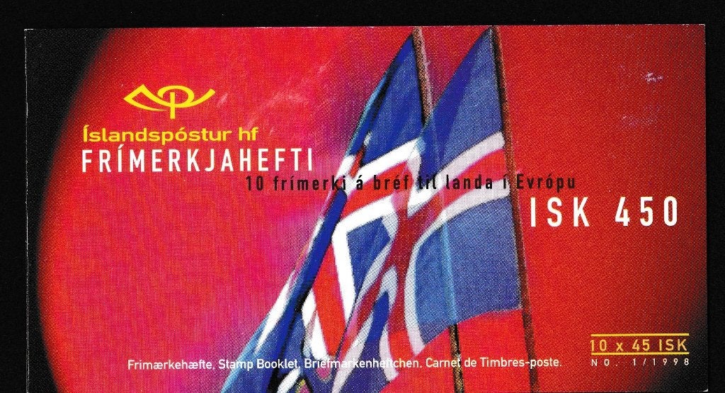 nr.106 - CEPT boekje IJsland 1998, Ophalen of Verzenden, Overige landen, Postfris