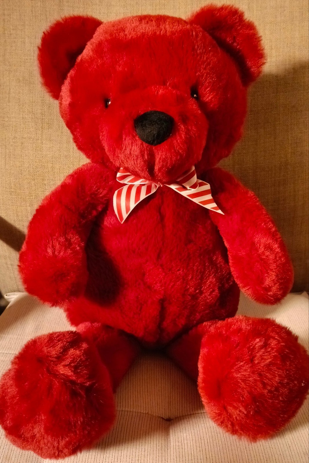 Teddybeer grote rode knuffel beer 45 cm van H&M ZGAN, Overige merken, Verzenden, Beer, Zo goed als nieuw