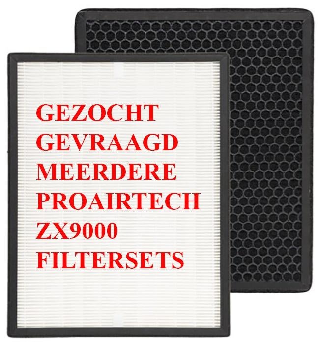 TE KOOP GEVRAAGD 1 OF MEERDERE FILTERSETS PROAIRTECH ZX 9000, Verzenden, Nieuw, Luchtreiniger