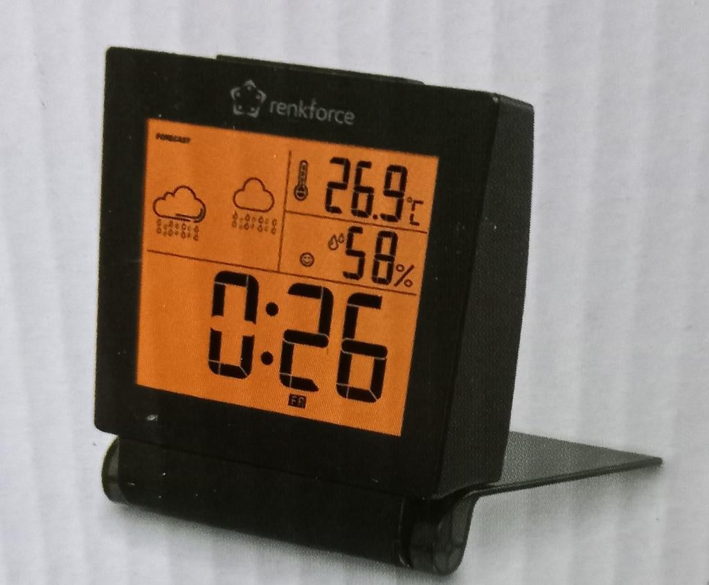 Hygro, temperatuur, weertrent,klok,wekker., Ophalen, Nieuw