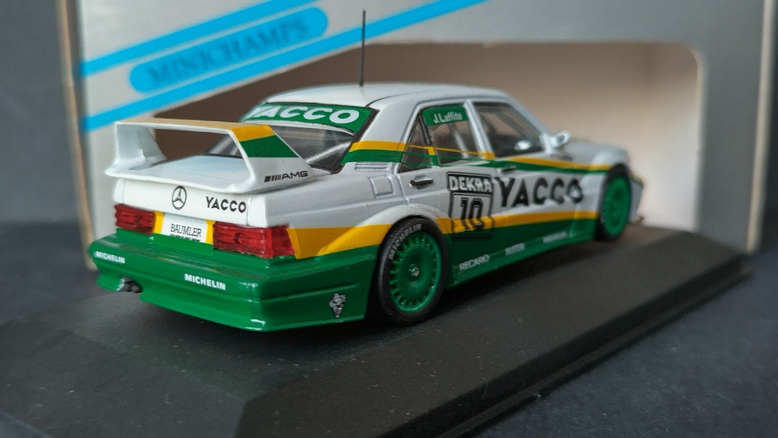 Mercedes Benz 190 DTM Evo 2 Snobeck Lafitte minichamps Pol, Auto, ., Nieuw, Ophalen of Verzenden