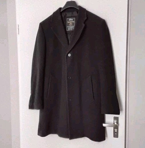Mooie wollen heren jas, antraciet, S.Oliver, XL, Ophalen, Zo goed als nieuw, Maat 56/58 (XL), Grijs