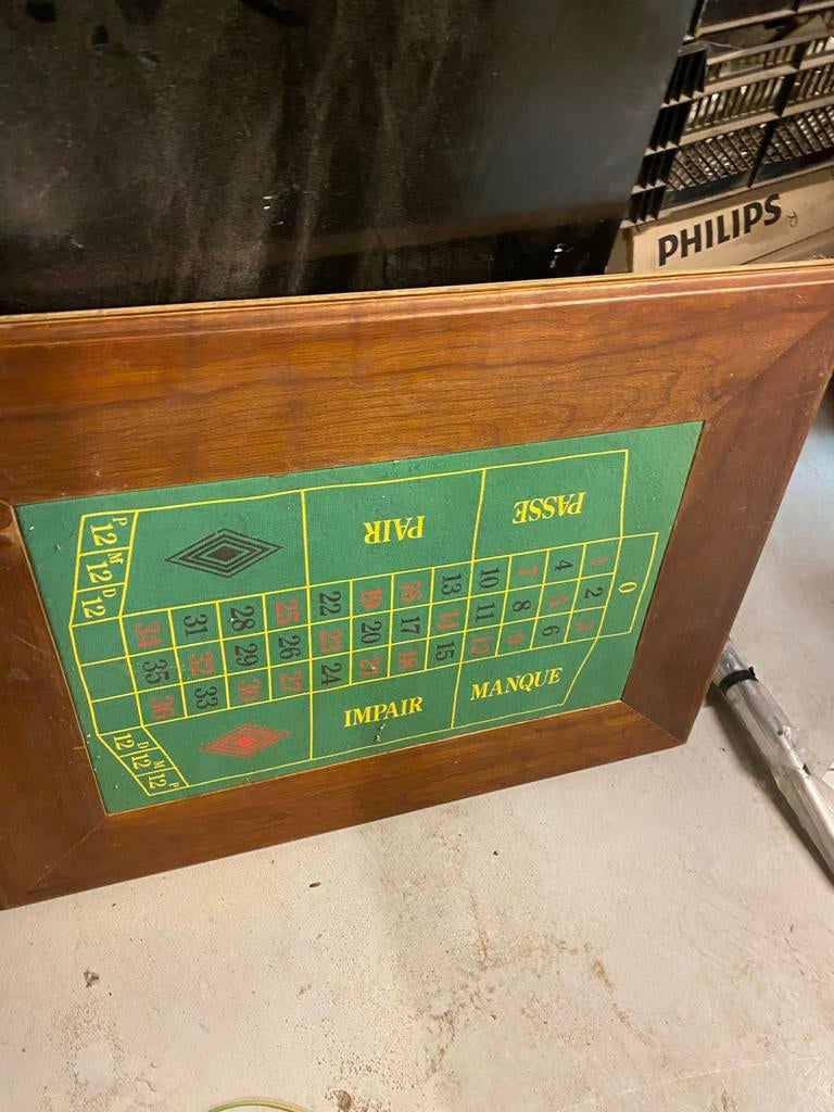 Houten roulette speelbord, Ophalen of Verzenden, Gebruikt, Overige typen