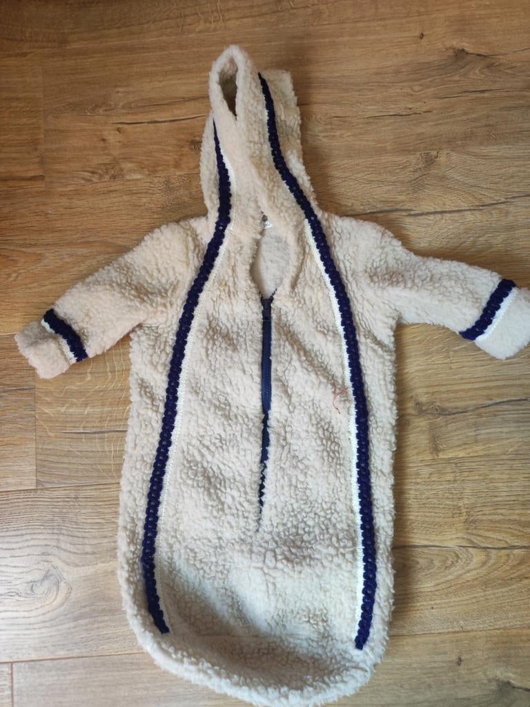 Wollen babyslaapzakje - maat 50-64 - temperatuurregulerend, Kinderen en Baby's, Ophalen of Verzenden, Gebruikt, Minder dan 70 cm