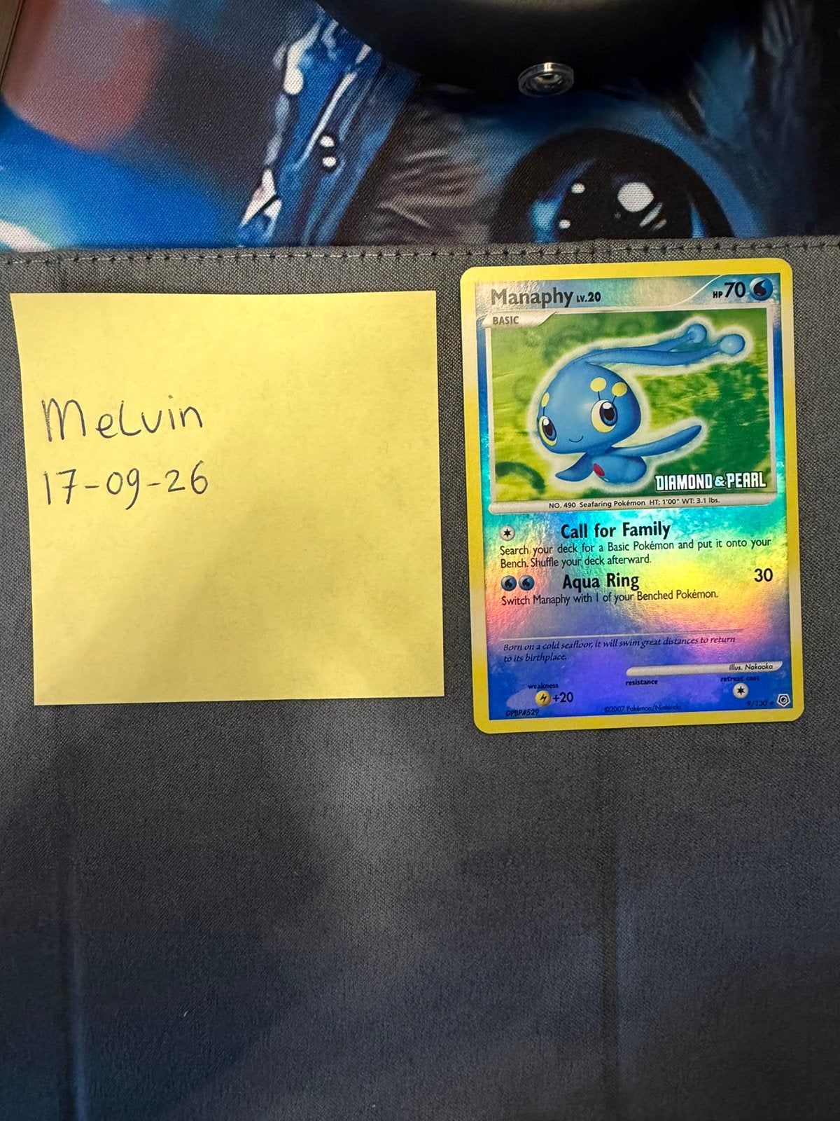 Manaphy DPBP#529 Burger King Promo Pokémon Kaart, Ophalen of Verzenden, Gebruikt, Losse kaart, Foil