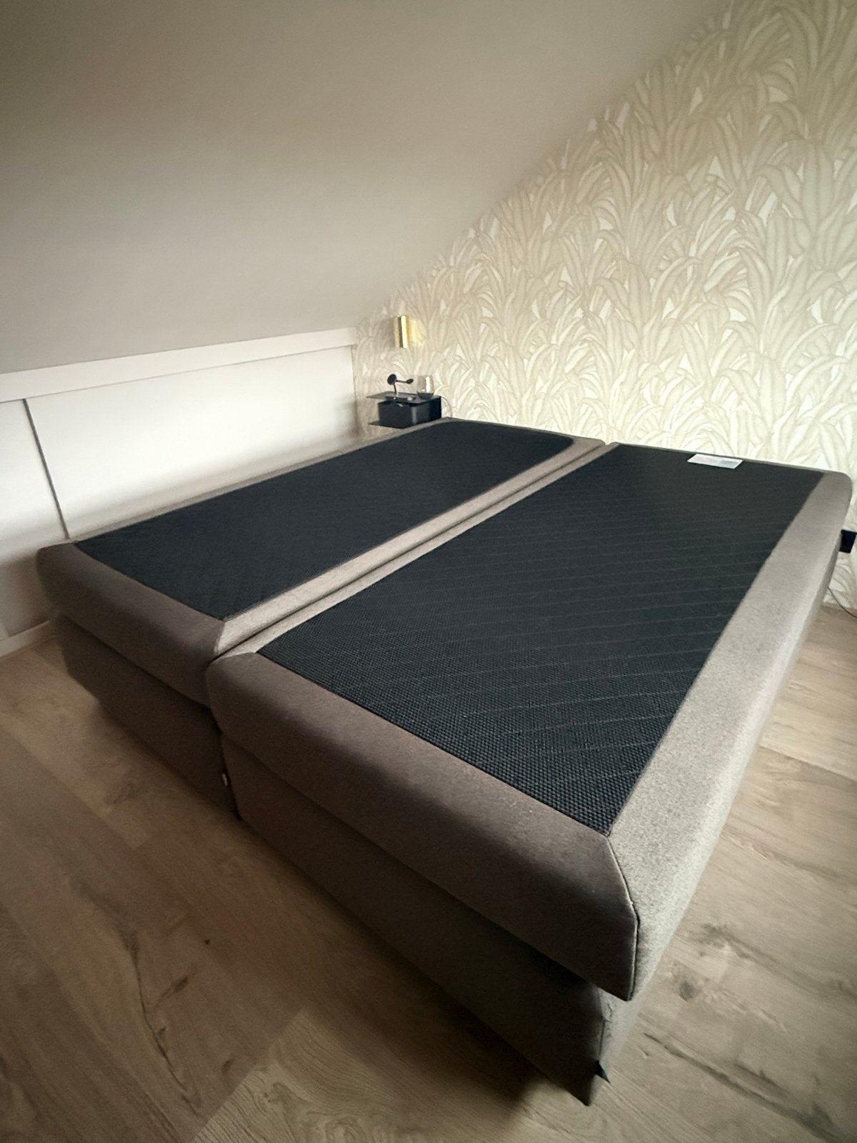 Boxspring Karlsson 180x200 cm (incl. topper), Ophalen, Gebruikt, Tweepersoons, 180 cm