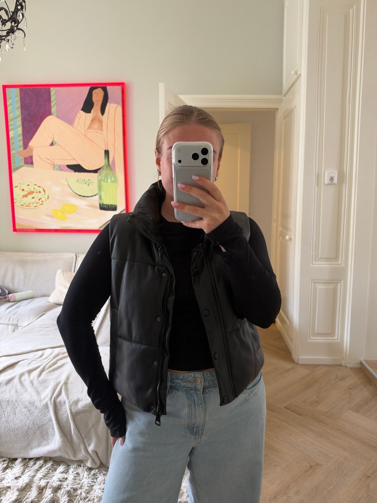 Zara Puffer Bodywarmer Zwart Maat XS, Kleding | Dames, Ophalen of Verzenden, Zo goed als nieuw, Maat 34 (XS) of kleiner, Zwart