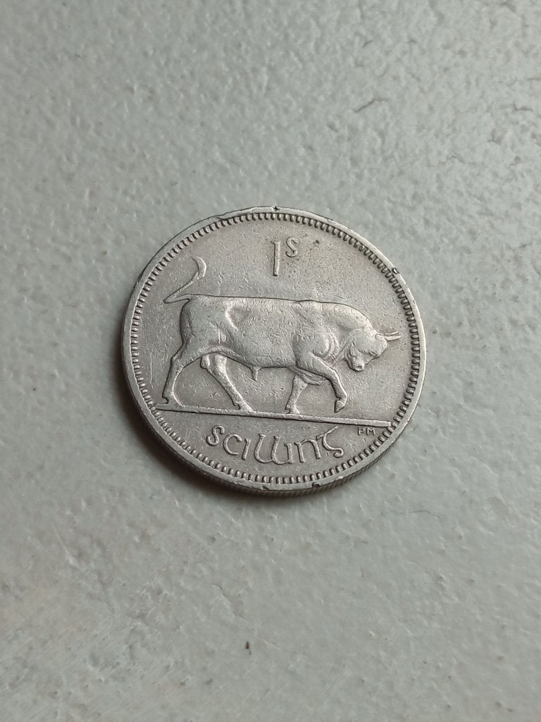 Ierland 1 shilling 1959., Ophalen of Verzenden, Overige landen, Losse munt