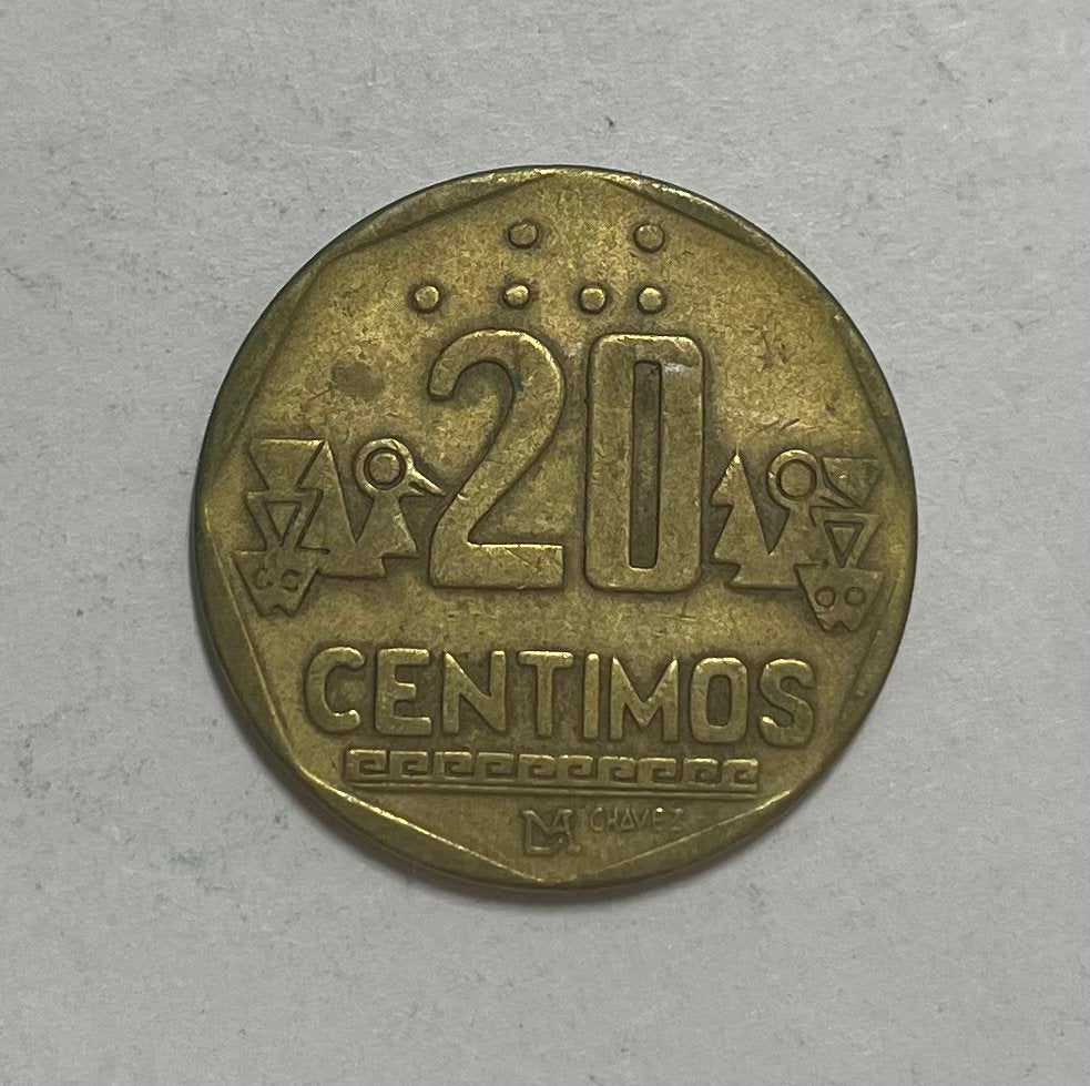 20 centimos Peru 1992, Ophalen of Verzenden, Zuid-Amerika