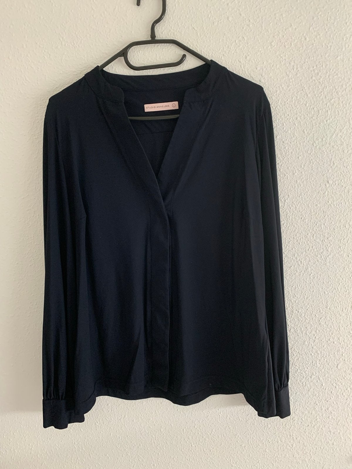 Studio Anneloes donkerblauwe blouse maat L, Kleding | Dames, Ophalen of Verzenden, Zo goed als nieuw, Maat 42/44 (L), Blauw