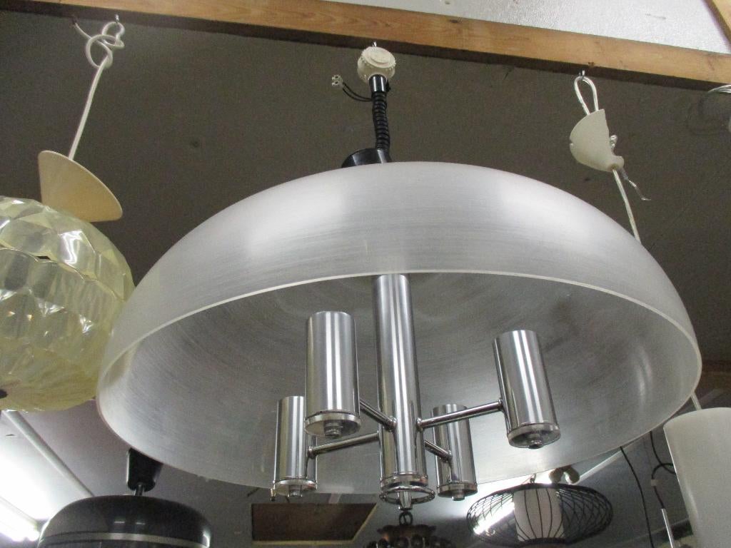 retro jaren 70 space age design hanglamp 55 cm Raak vintage, Huis en Inrichting, Lampen | Hanglampen, Kunststof, Gebruikt, Raak