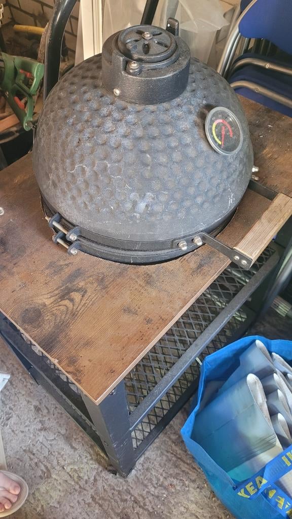 Kamado BBQ met onderstel, Ophalen, Gebruikt, Kamado