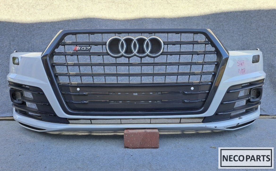 VOORBUMPER AUDI Q7 4M S LINE SLINE BUMPER GRILL ORIGINEEL, Gebruikt, -, -, Bumper