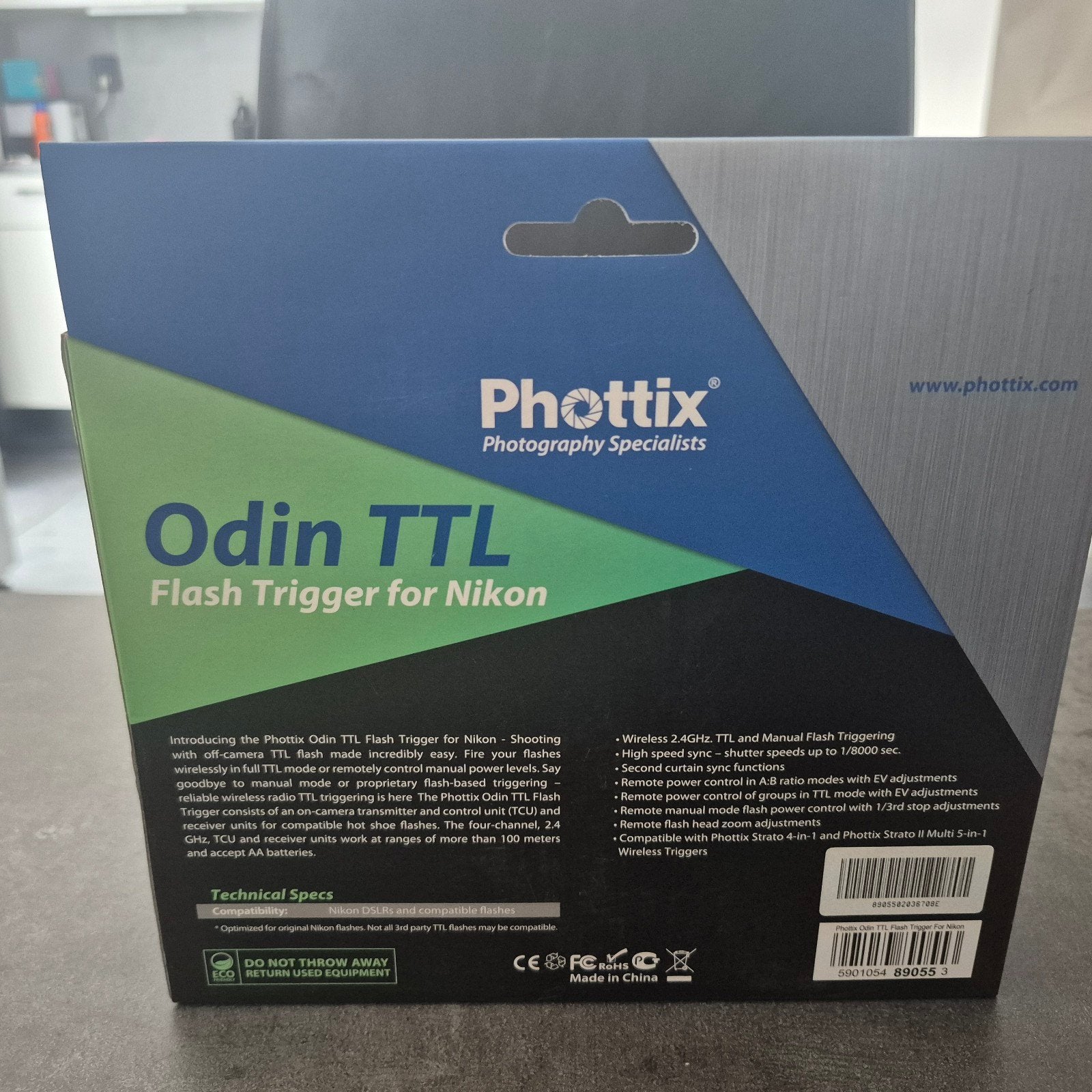 NIEUW Phottix Odin TTL Wireless Flash Trigger Set voor Nikon, Ophalen of Verzenden, Nieuw